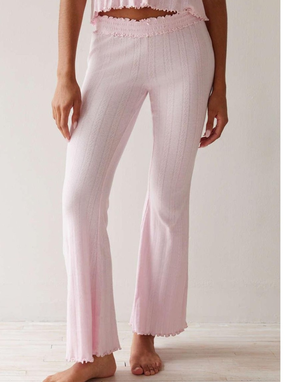Out From Under Sweet Dreams Pointelle Flare Pant Size Small